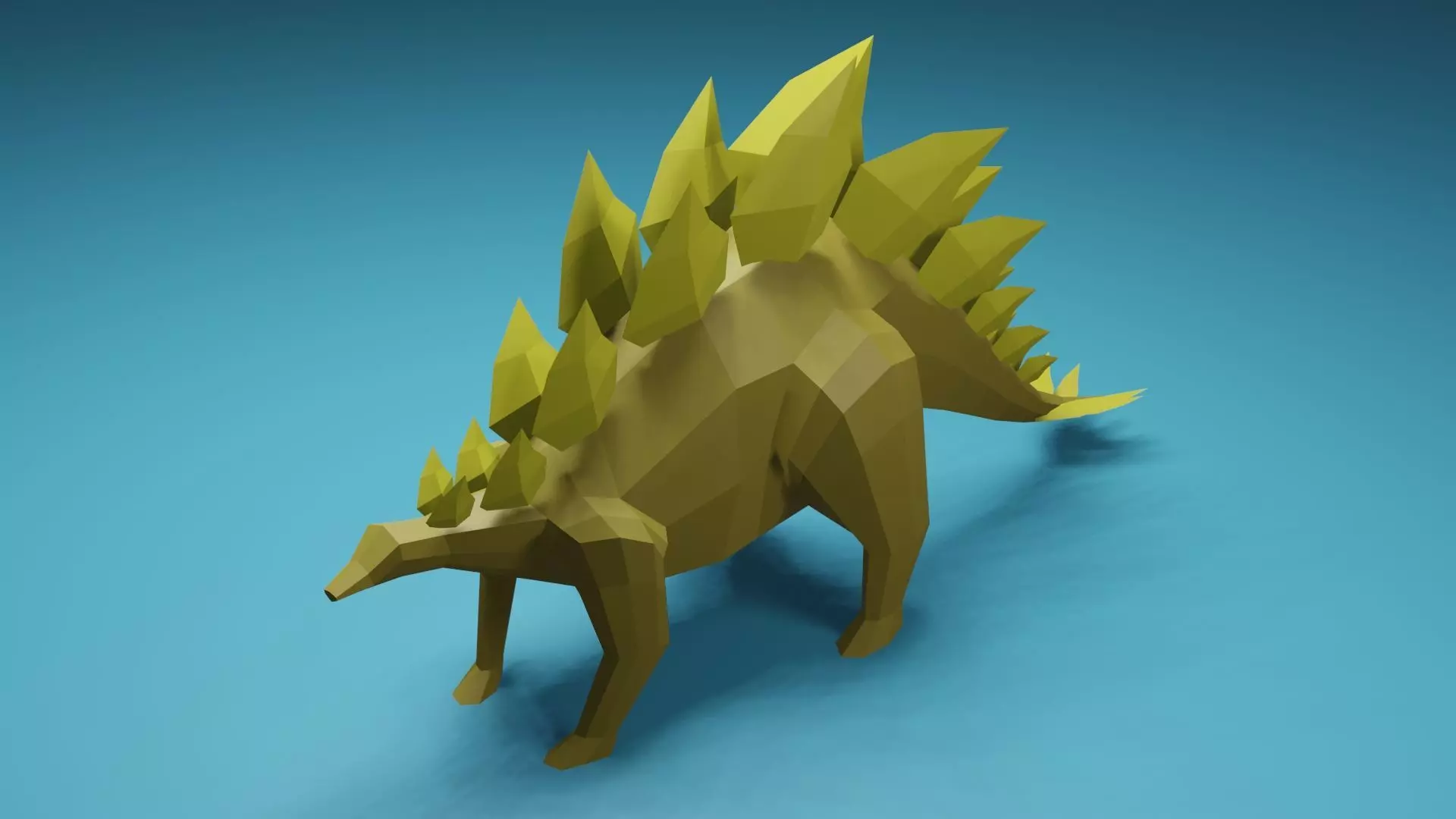 Low-poly 3d dino model dinosaur Low-poly 3D model