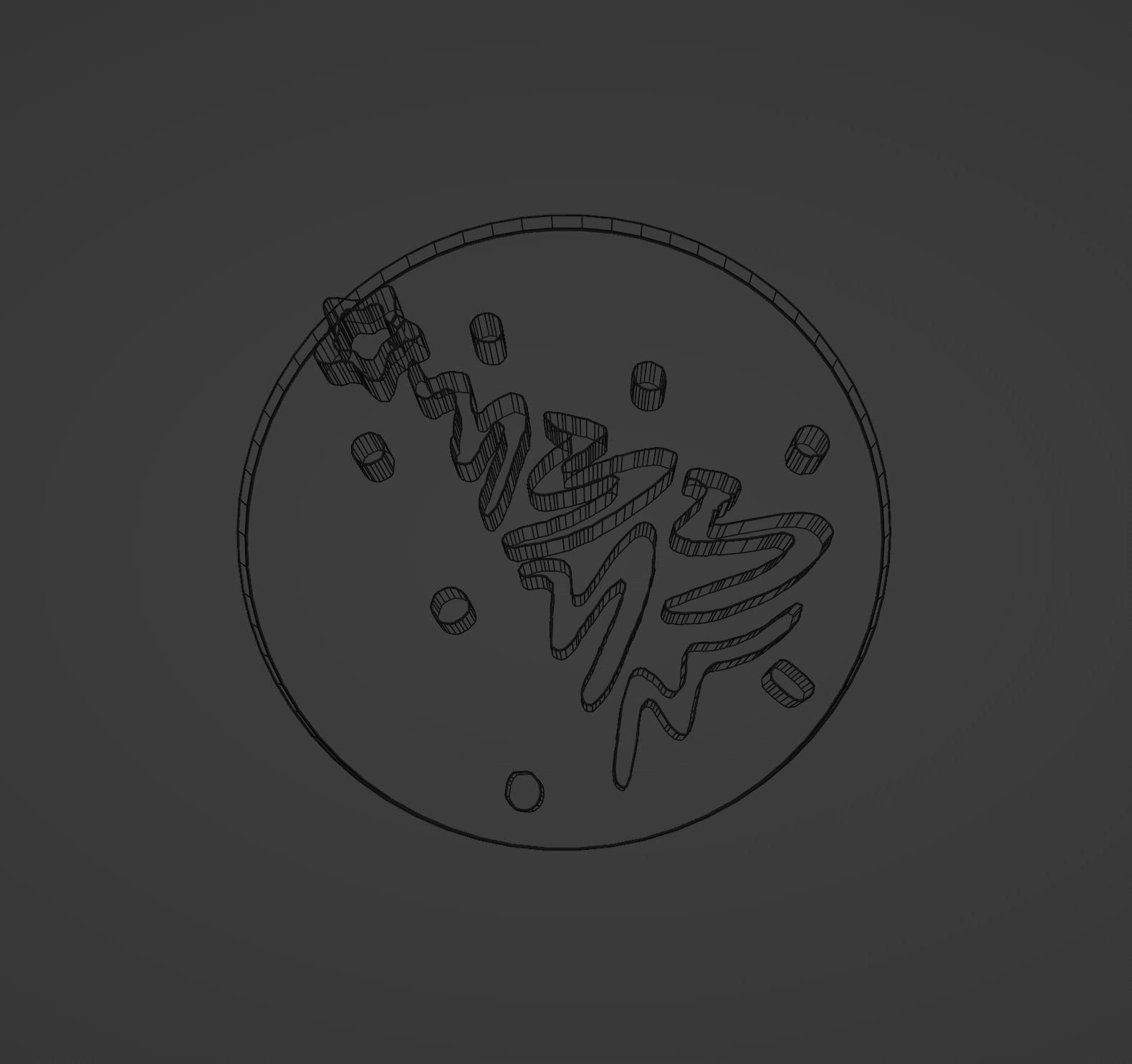 Christmas Tree Cookie Stamp 3D print model_7