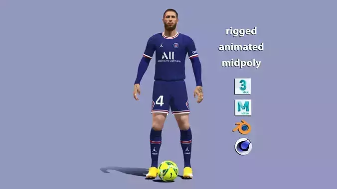 Sergio Ramos 3D model