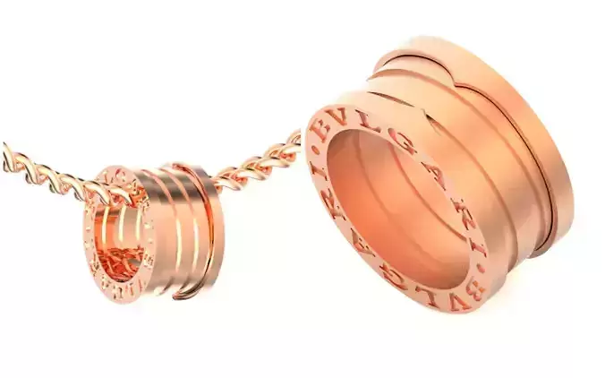 set bvlgari ring and mini pendant Bzero1 545