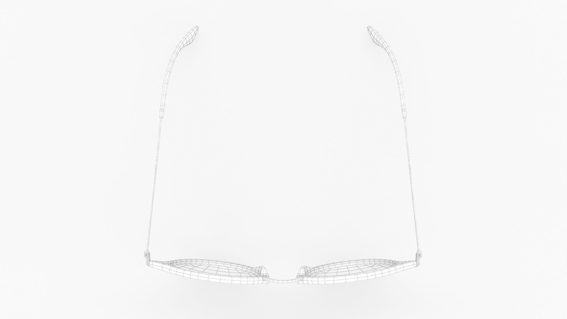 Sunglass Ray Ban Round Fleck Non Polarized Green Classic 3D model_12