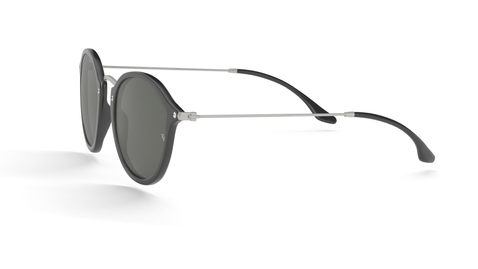 Sunglass Ray Ban Round Fleck Non Polarized Green Classic 3D model_28