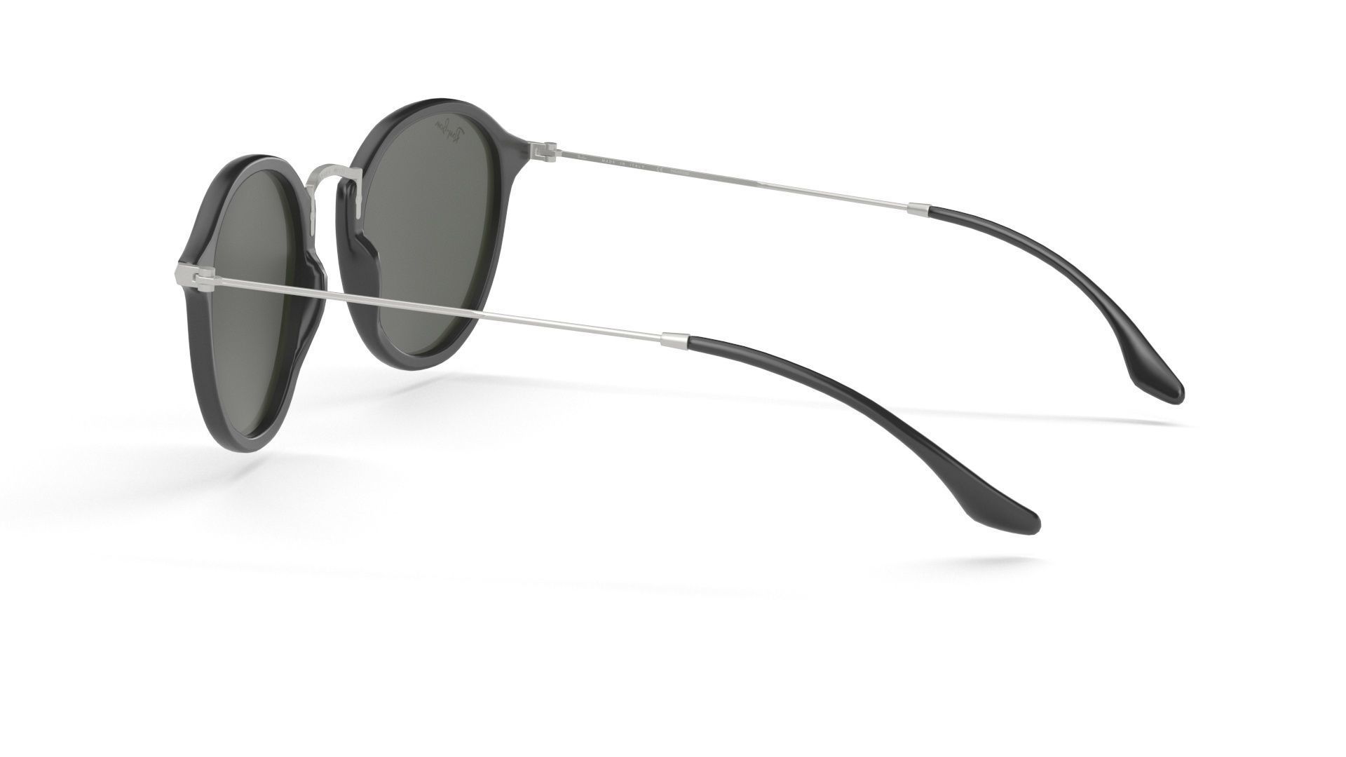 Sunglass Ray Ban Round Fleck Non Polarized Green Classic 3D model_26