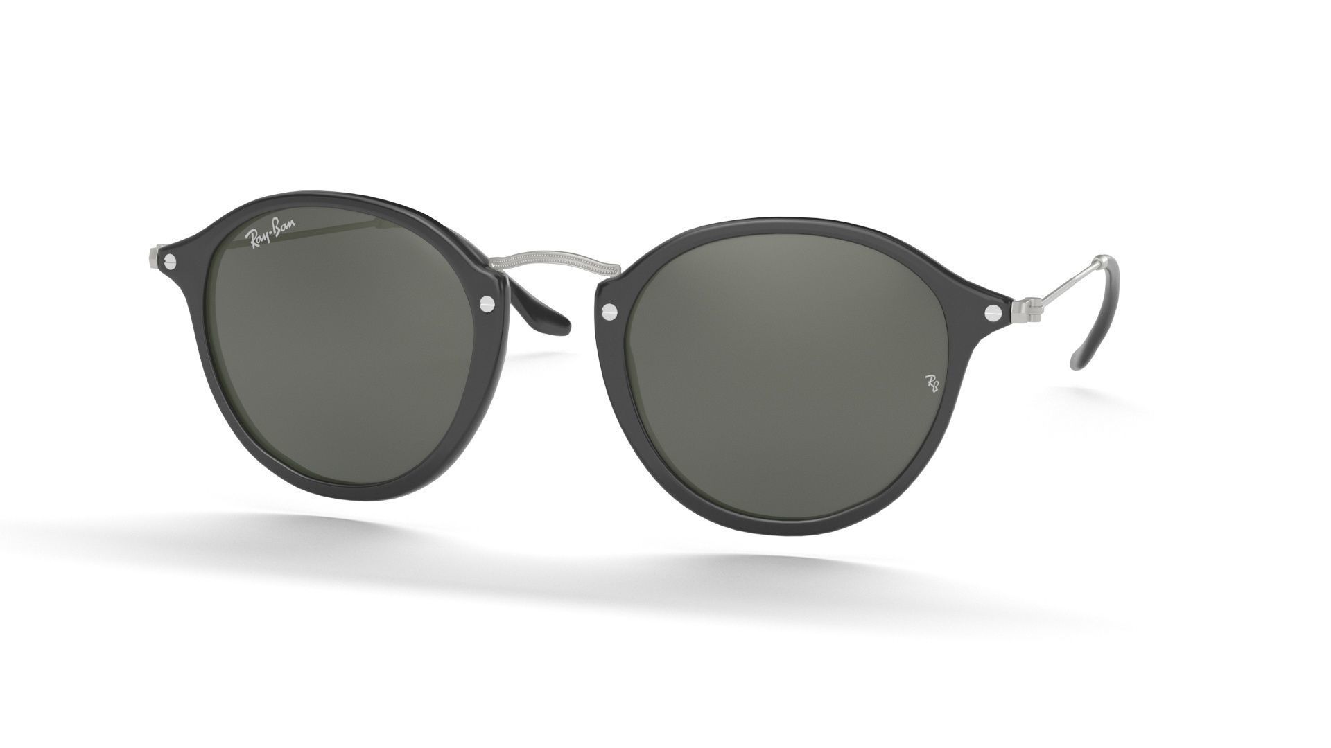 Sunglass Ray Ban Round Fleck Non Polarized Green Classic 3D model_14