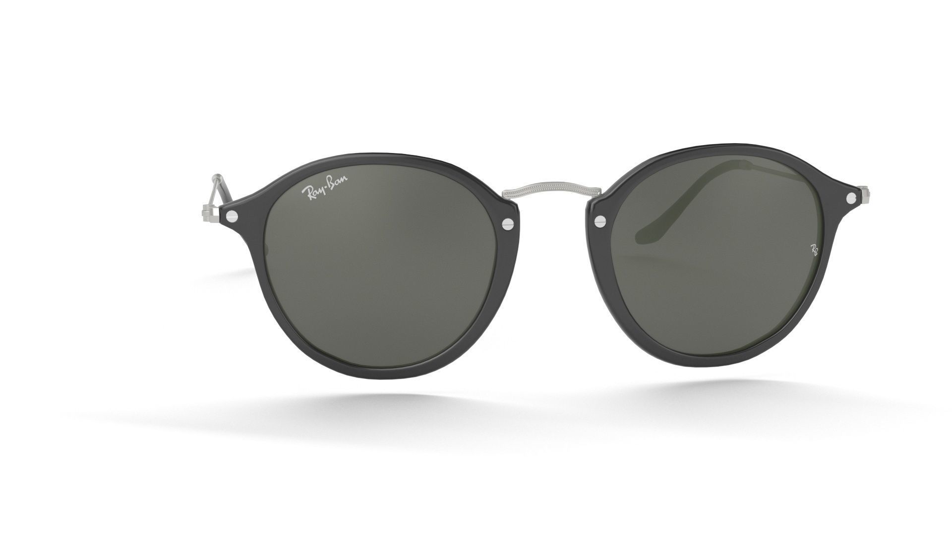 Sunglass Ray Ban Round Fleck Non Polarized Green Classic 3D model_17