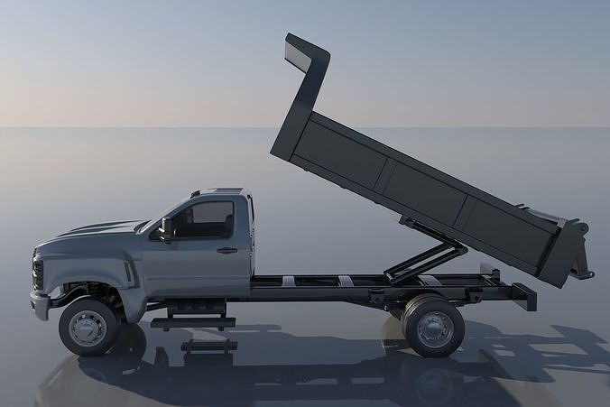 Chevrolet Silverado 5500 Dump Truck 3D print model 6