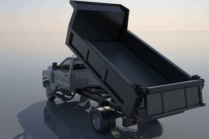 Chevrolet Silverado 5500 Dump Truck 3D print model 7