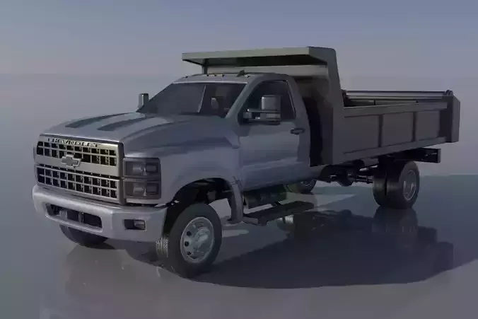 Chevrolet Silverado 5500 Dump Truck 3D print model
