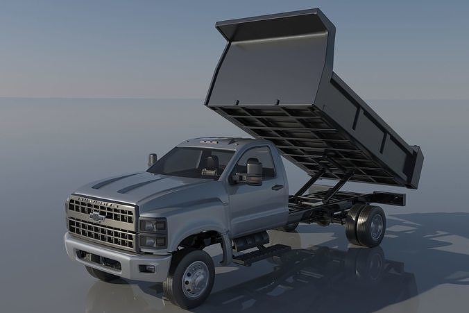 Chevrolet Silverado 5500 Dump Truck 3D print model 5