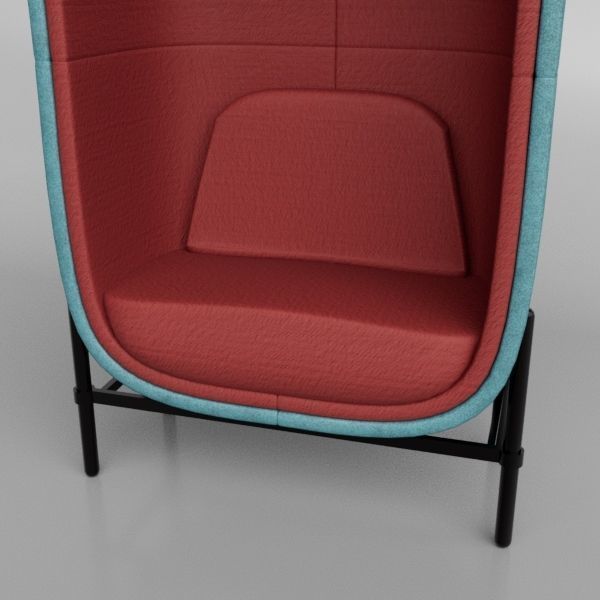 Capsule chair 3D model_4