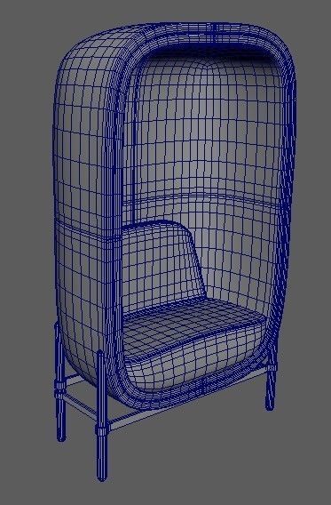 Capsule chair 3D model_6