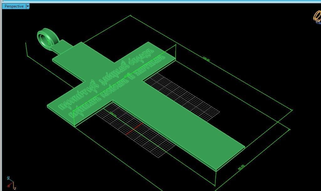  cross with the crucifixion of jesus orthodox 546 3D print model_37