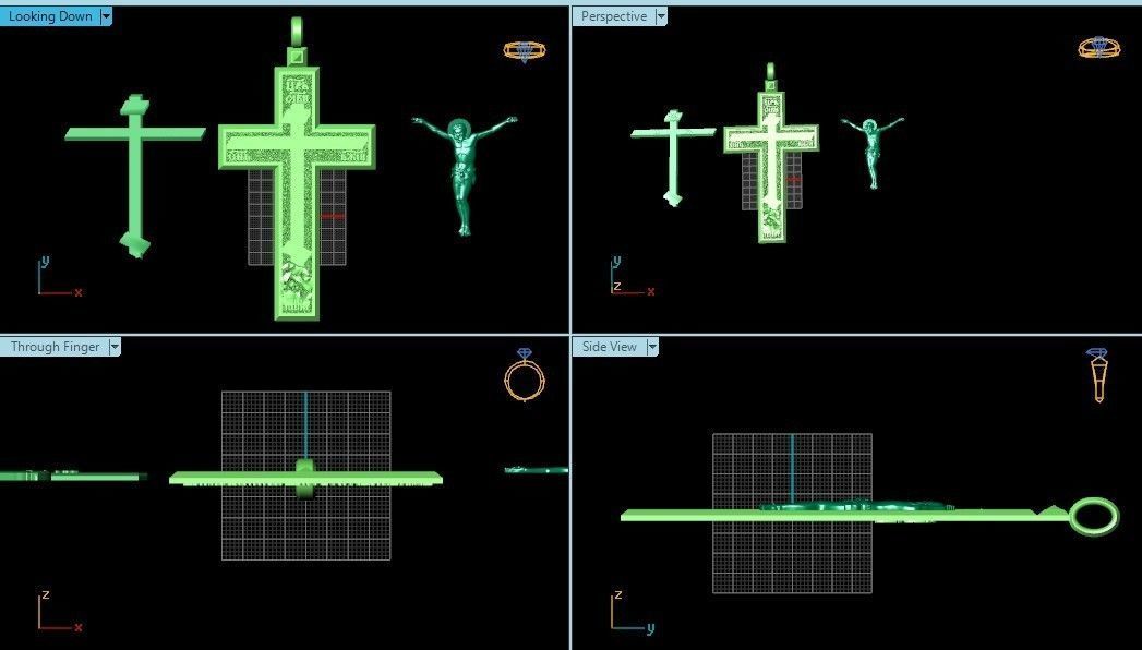  cross with the crucifixion of jesus orthodox 546 3D print model_40