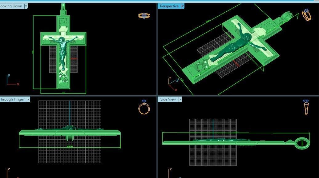 cross with the crucifixion of jesus orthodox 546 3D print model_32
