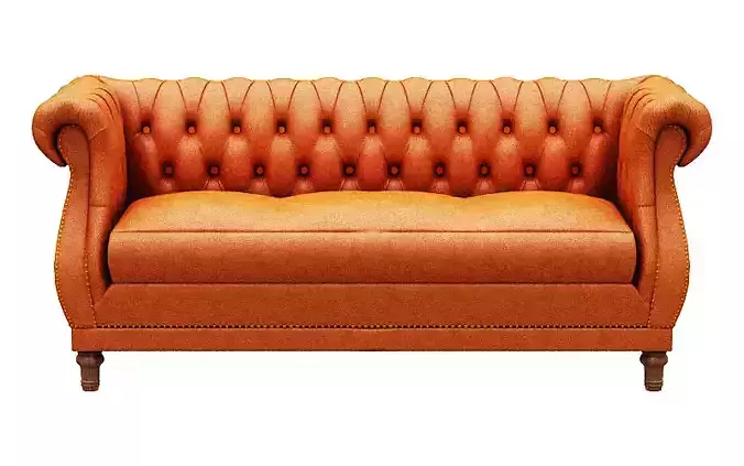 Triple classical sofa leather and woden leg