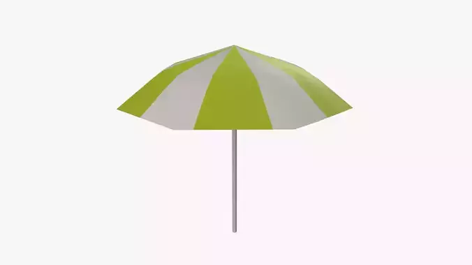 Cartoon Umbella Low-poly 3D model