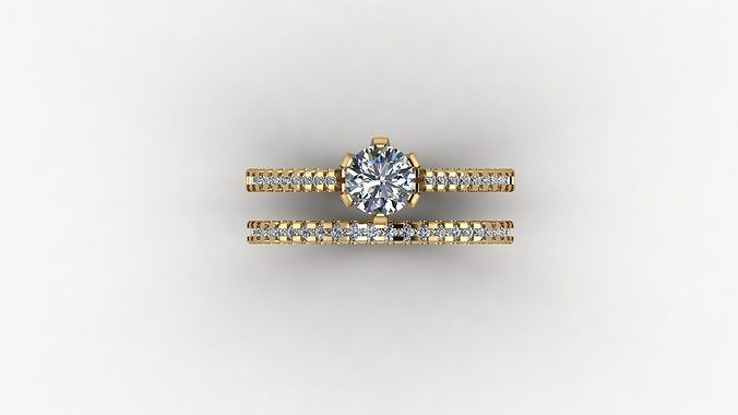 ladies ring 3D print model