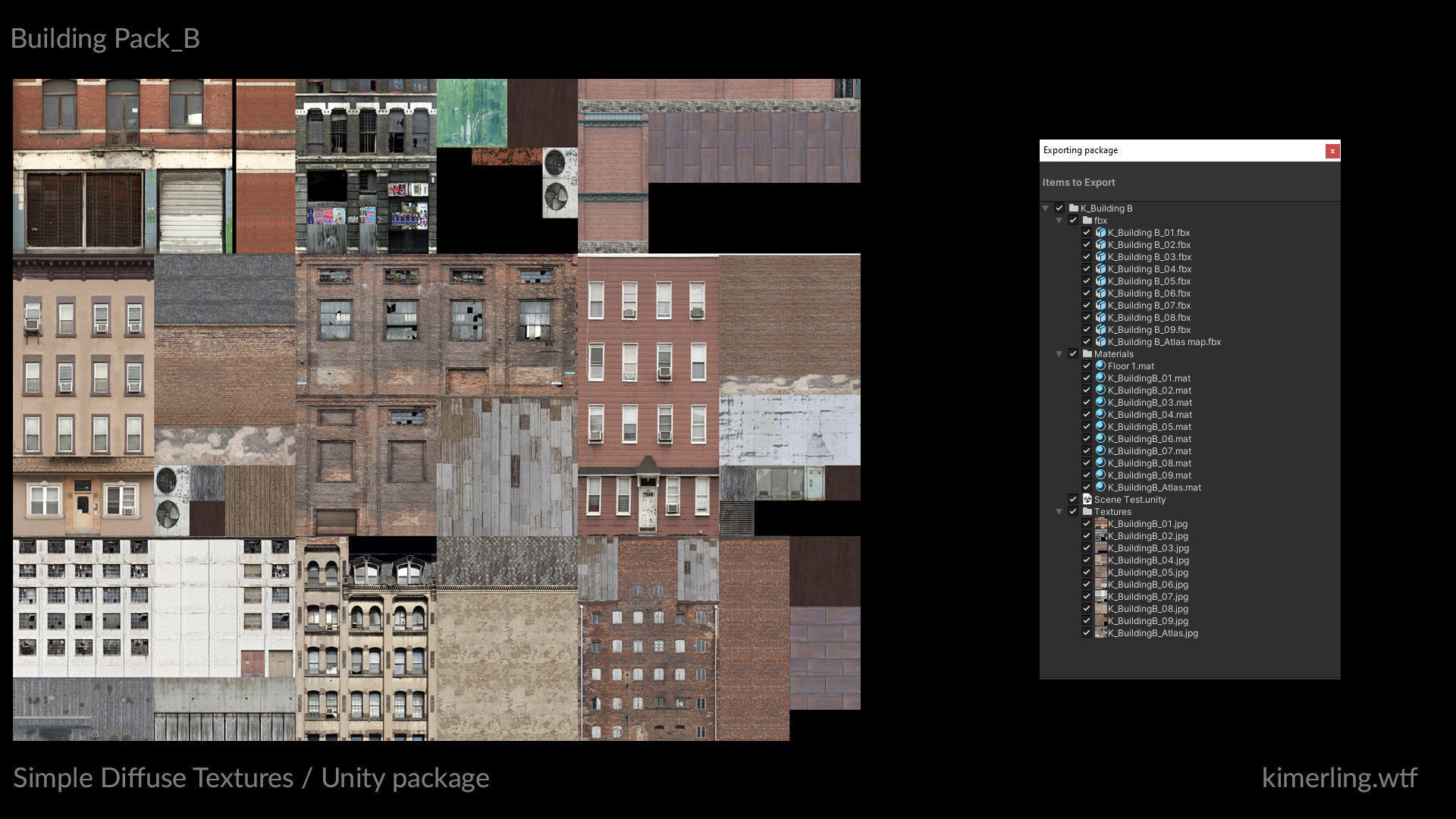 Building pack B Low-poly 3D model_11