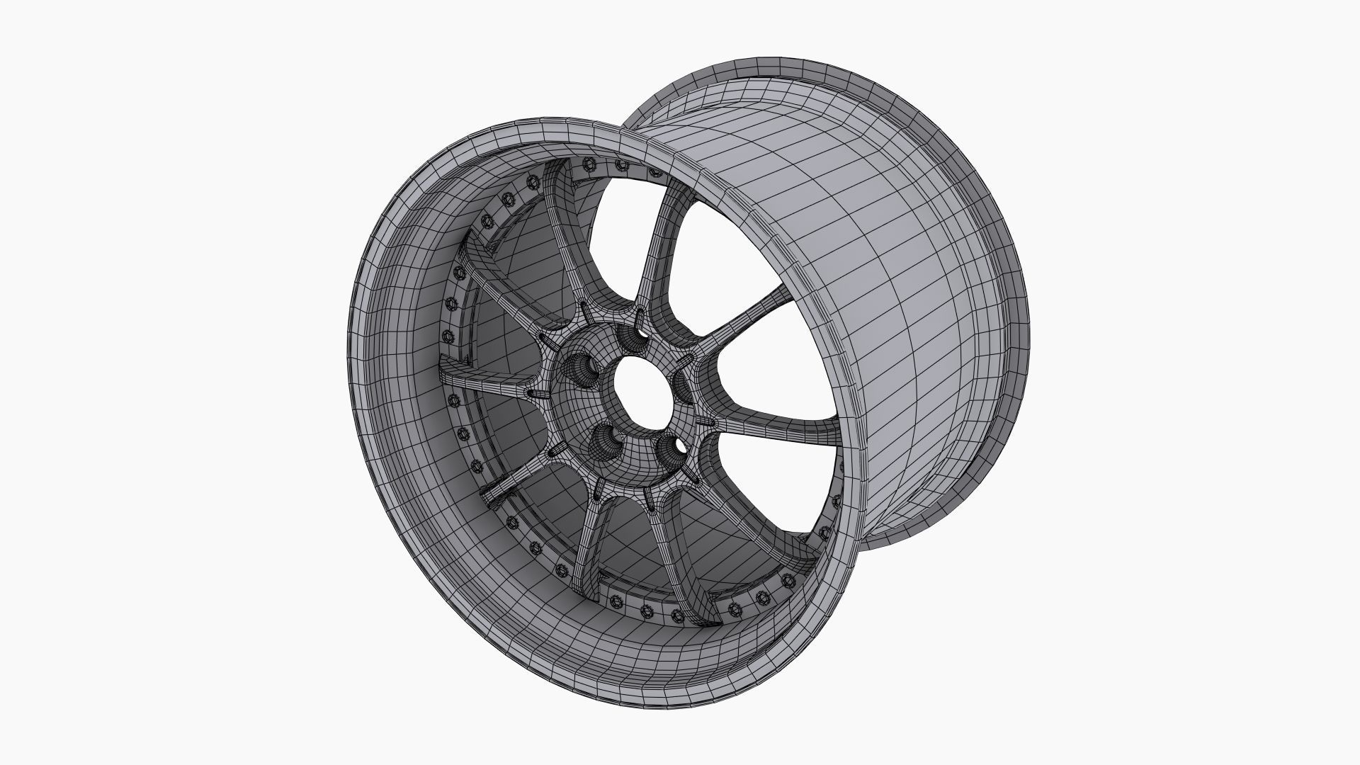 SSR Professor SP5 Wheel Low-poly 3D model_11