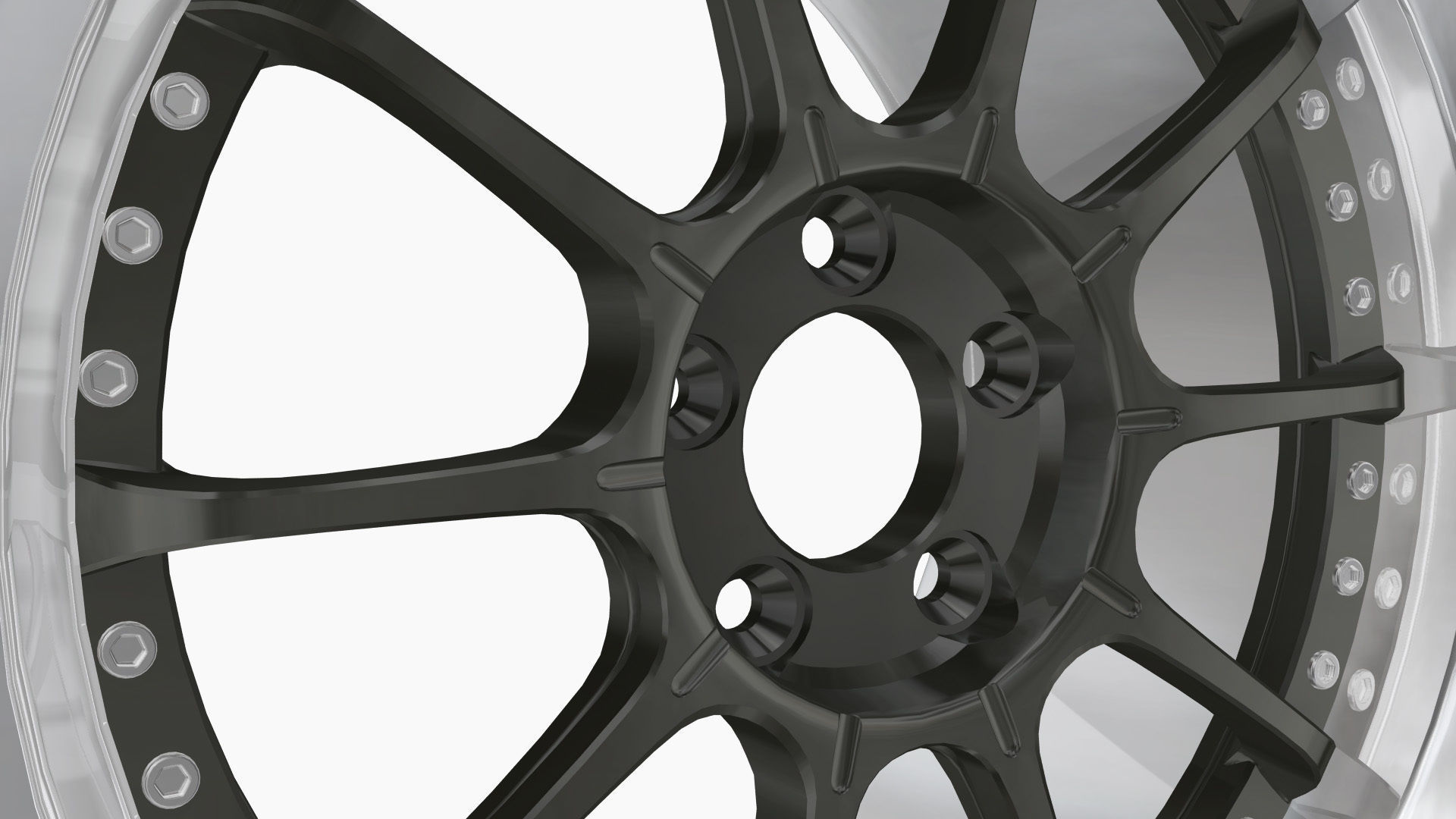 SSR Professor SP5 Wheel Low-poly 3D model_5