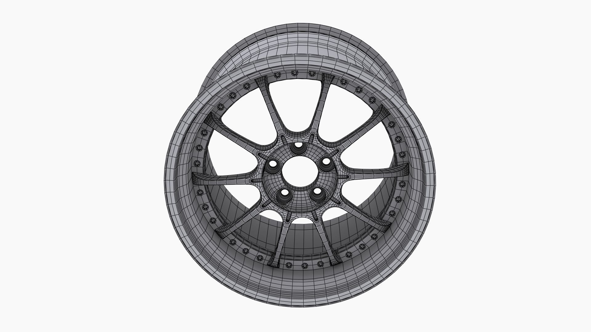 SSR Professor SP5 Wheel Low-poly 3D model_10