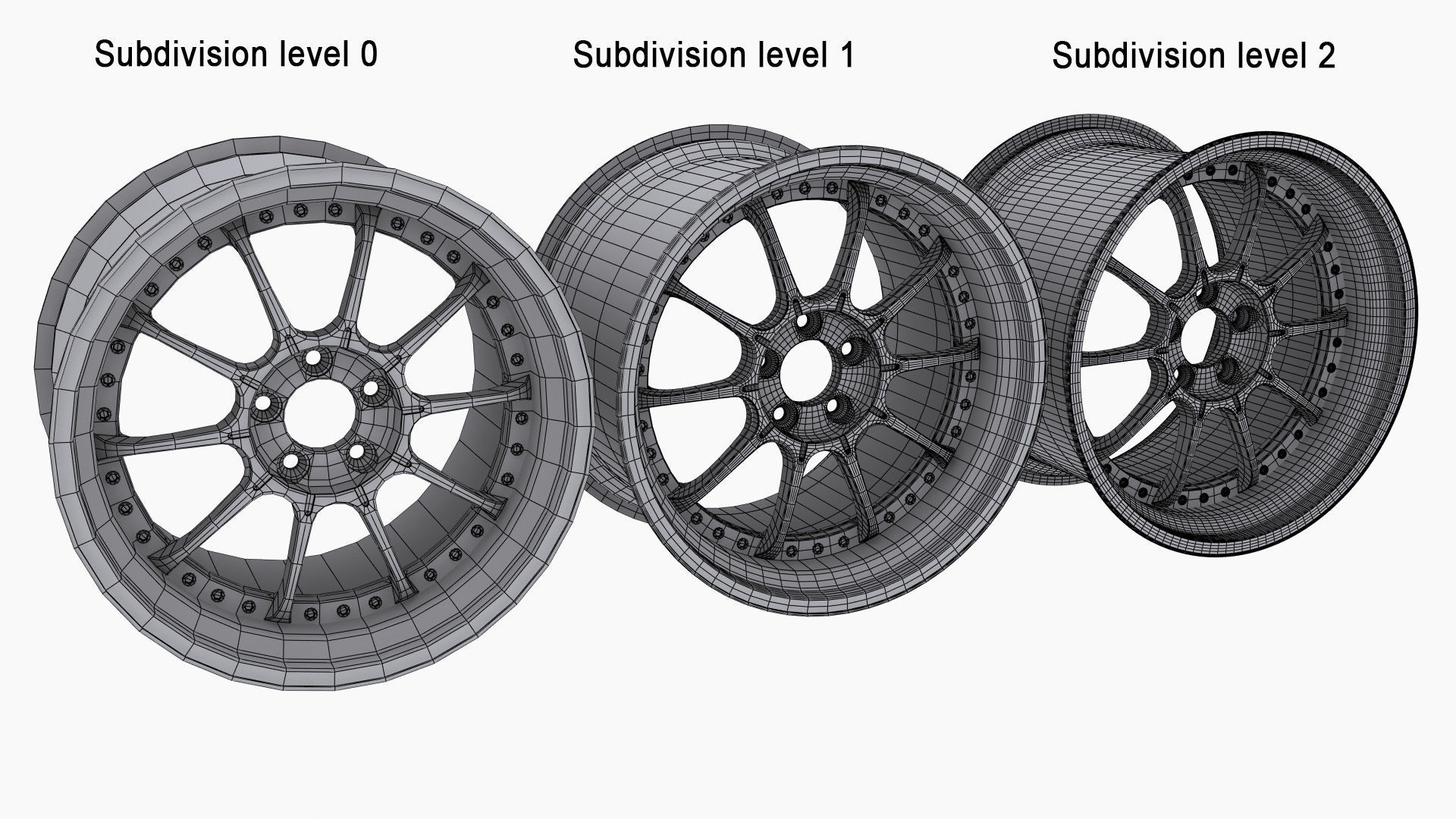 SSR Professor SP5 Wheel Low-poly 3D model_13