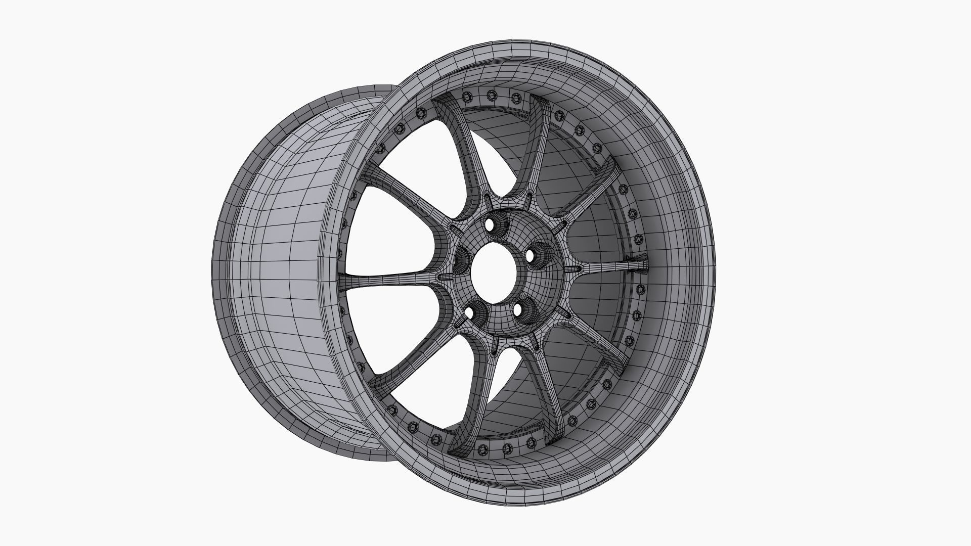SSR Professor SP5 Wheel Low-poly 3D model_9
