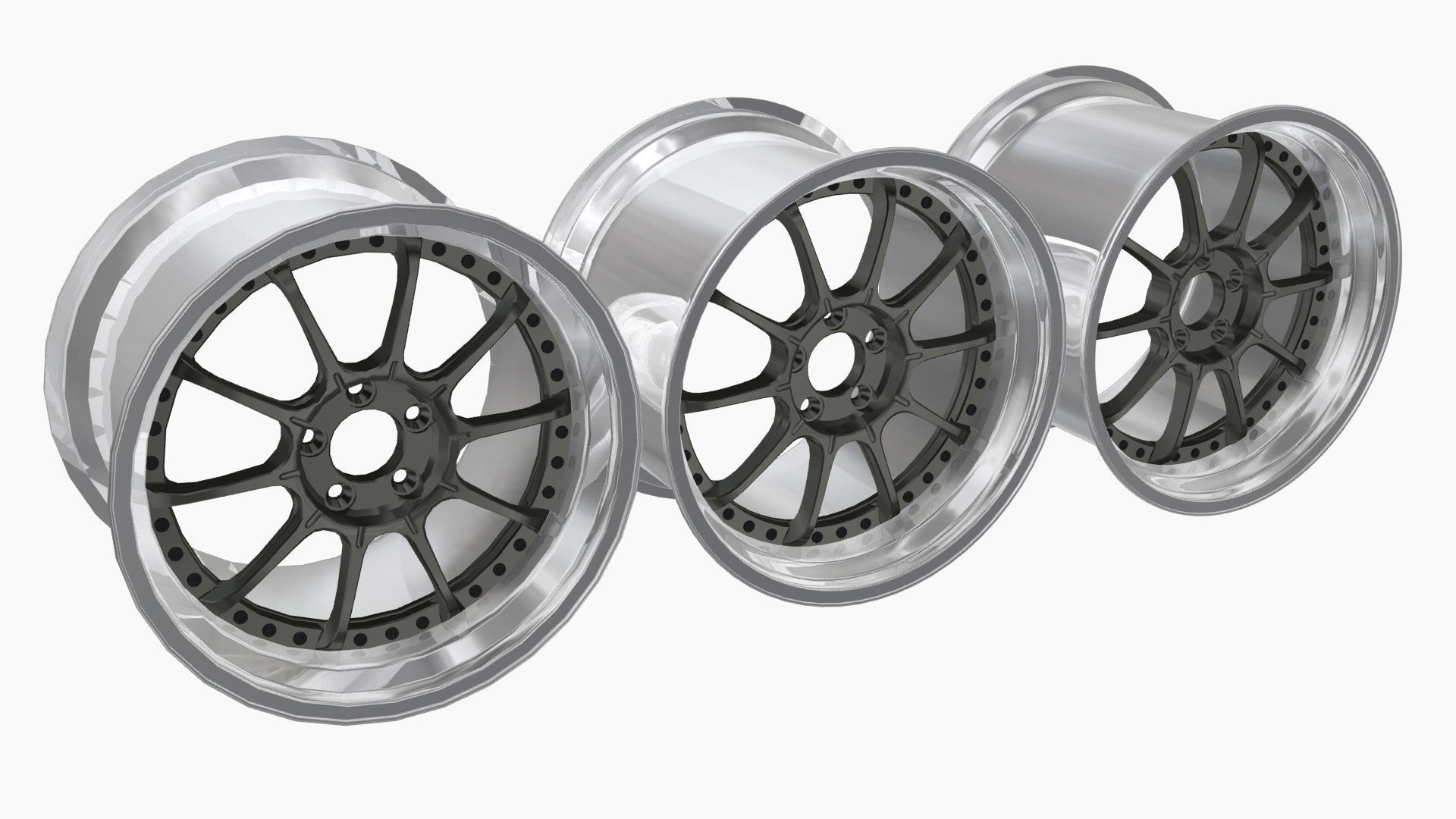 SSR Professor SP5 Wheel Low-poly 3D model_12