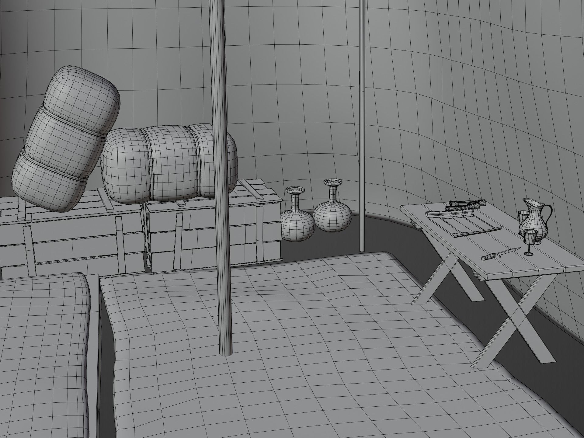 Camp Tier 3 Low-poly 3D model_18