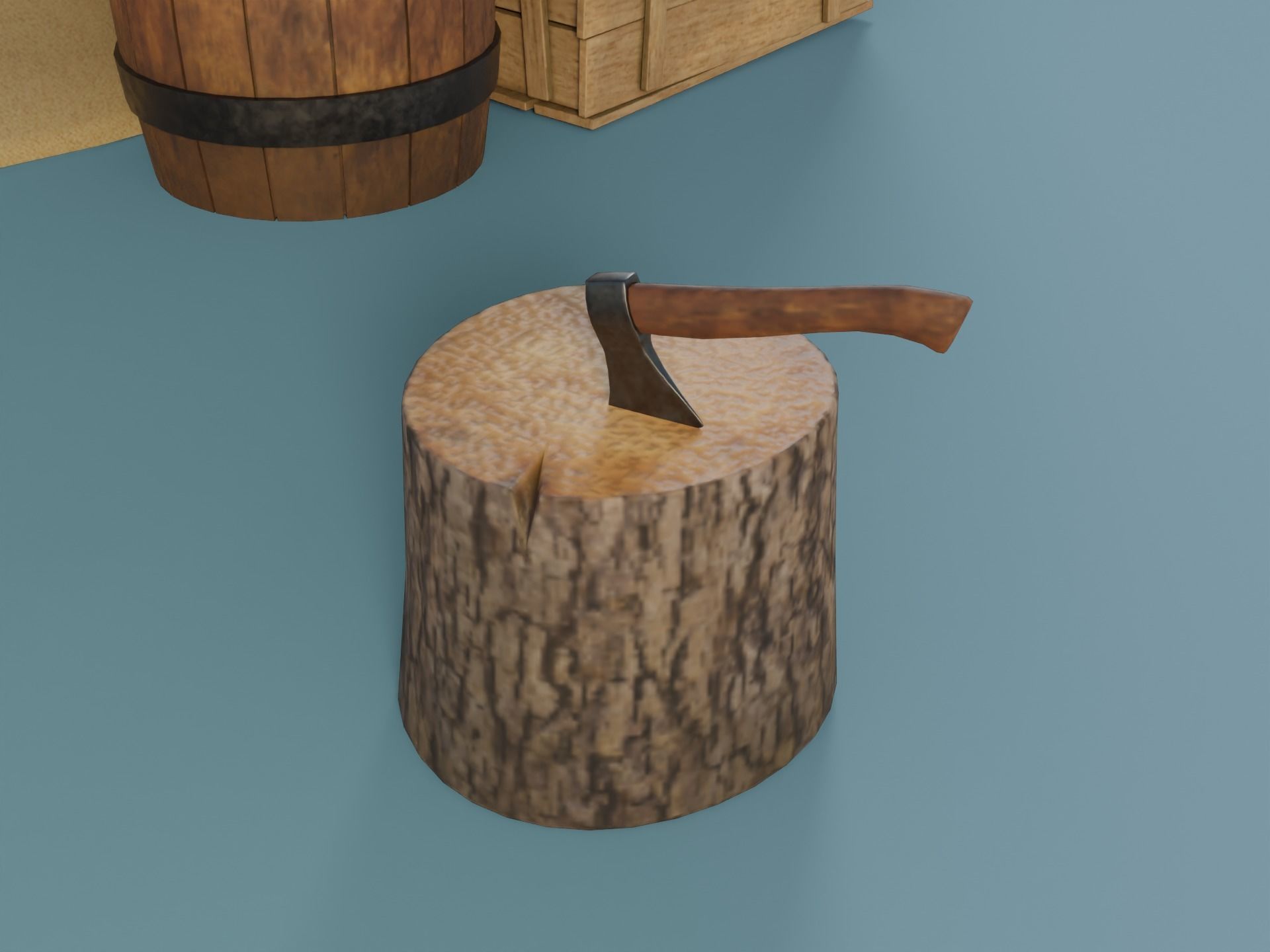 Camp Tier 3 Low-poly 3D model_14