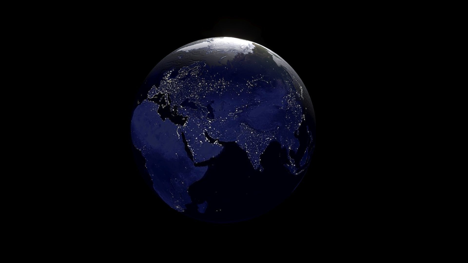 Earth With Day Changing Animation 3D model_9
