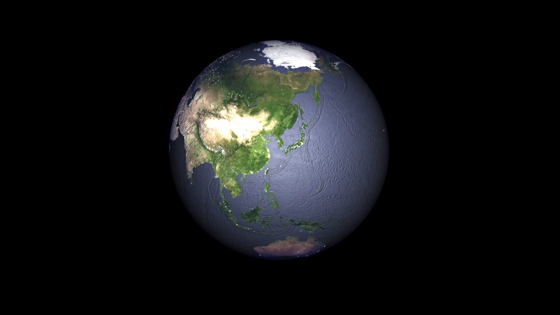 Earth With Day Changing Animation 3D model_14