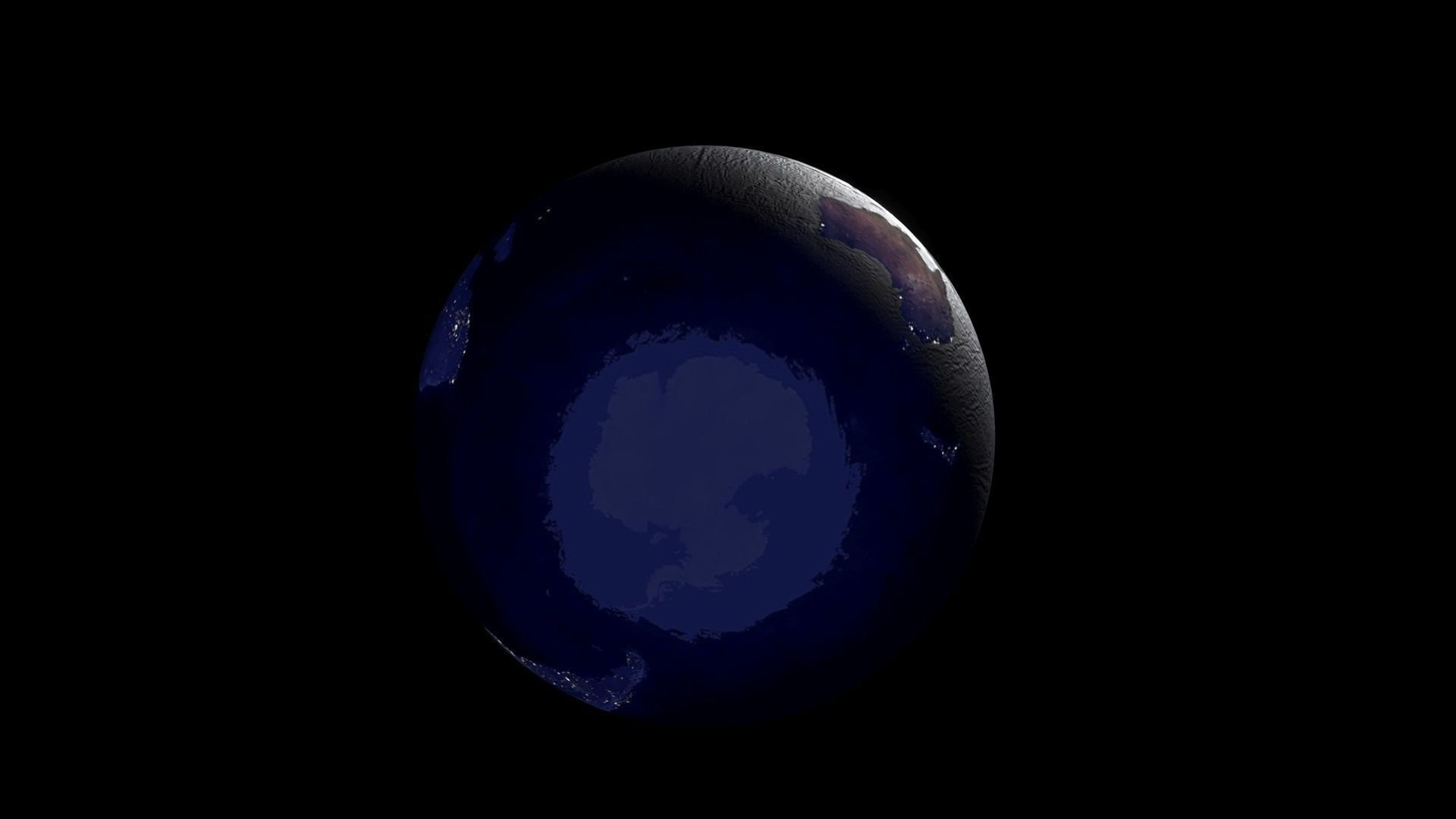 Earth With Day Changing Animation 3D model_23
