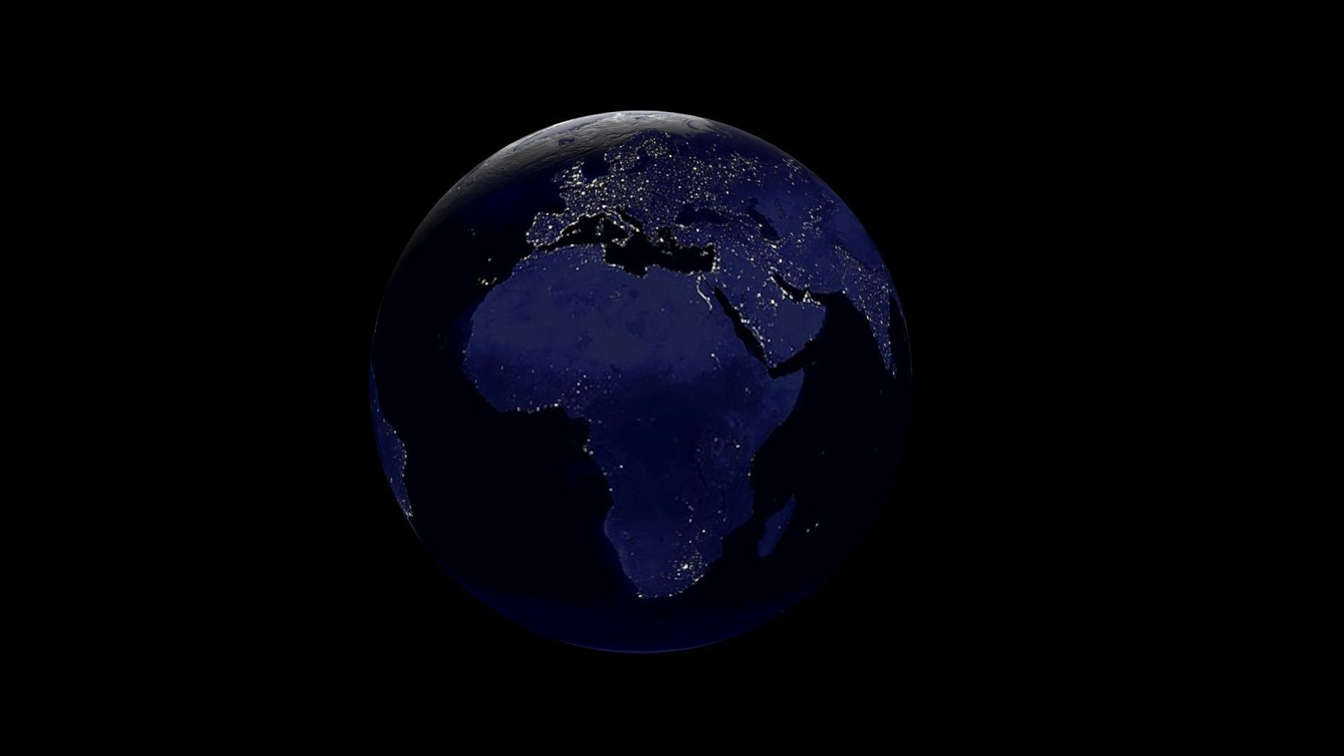Earth With Day Changing Animation 3D model_11