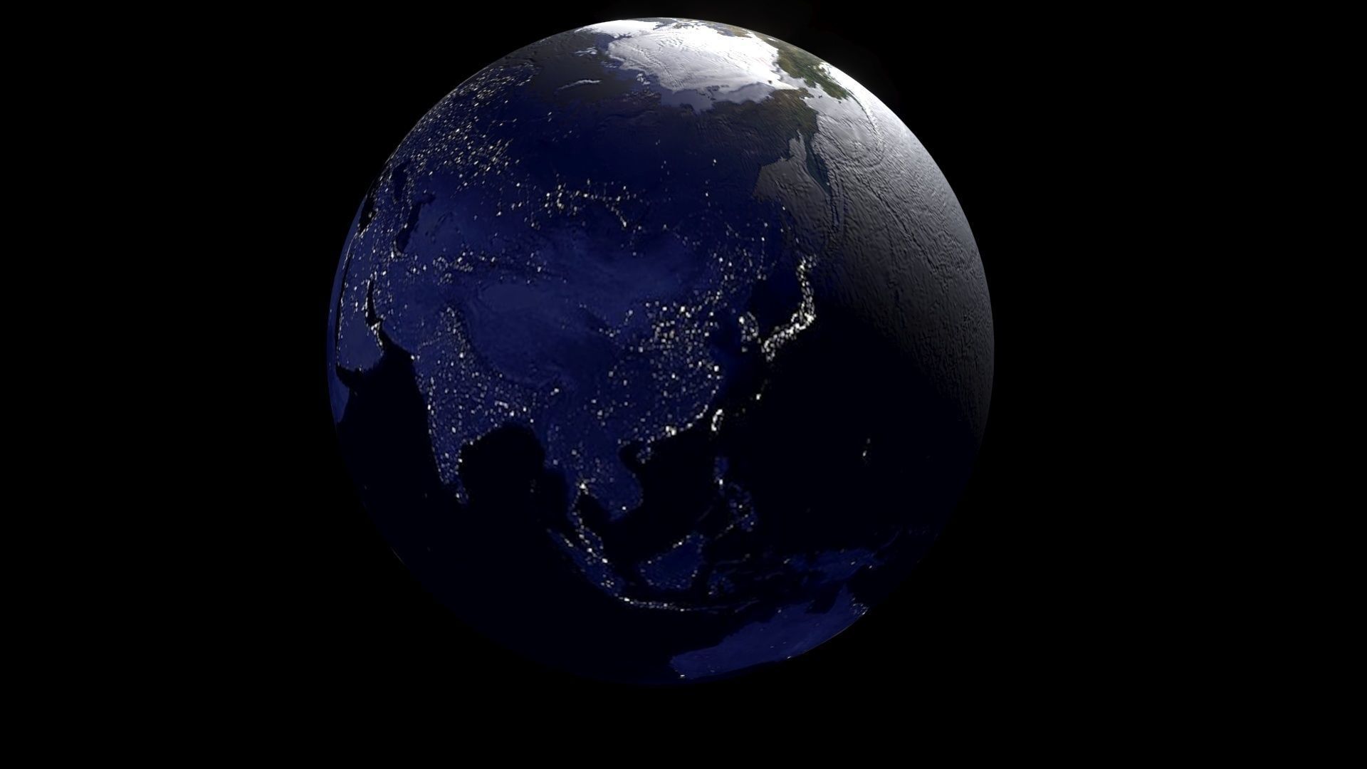 Earth With Day Changing Animation 3D model_32