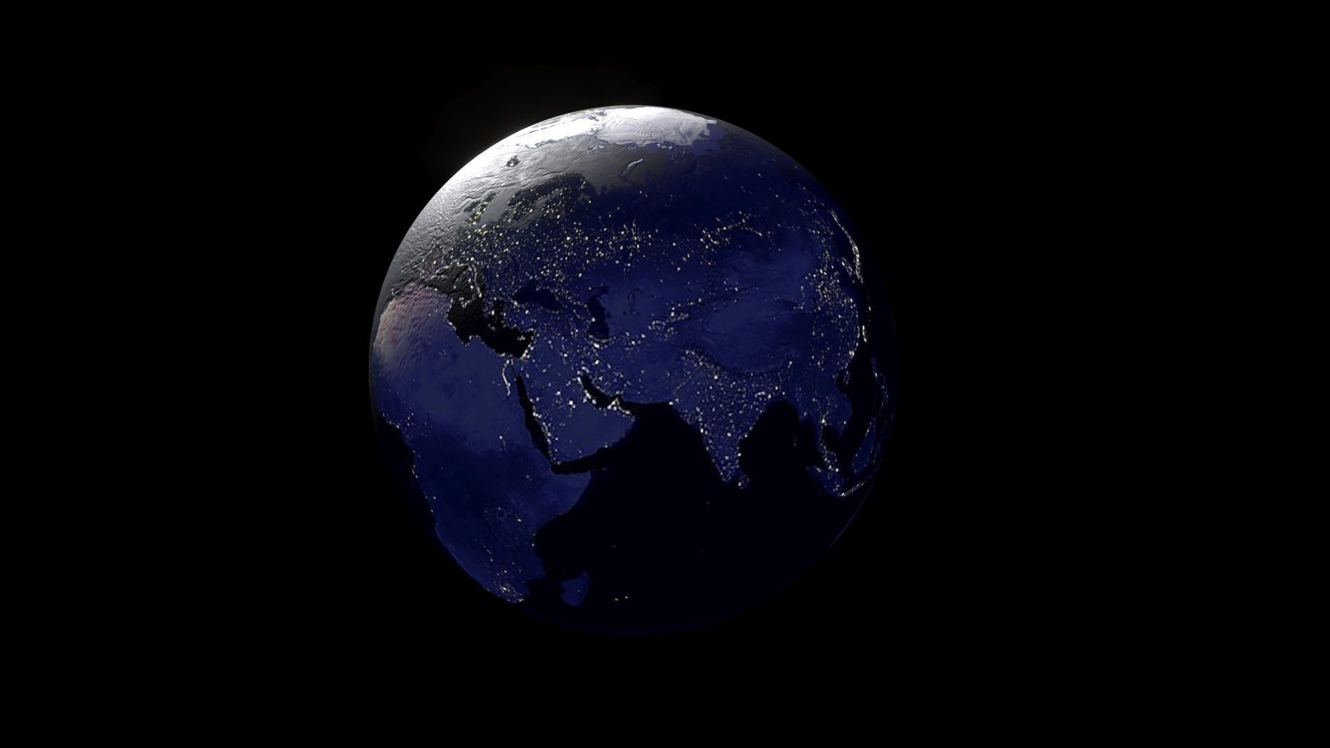Earth With Day Changing Animation 3D model_10