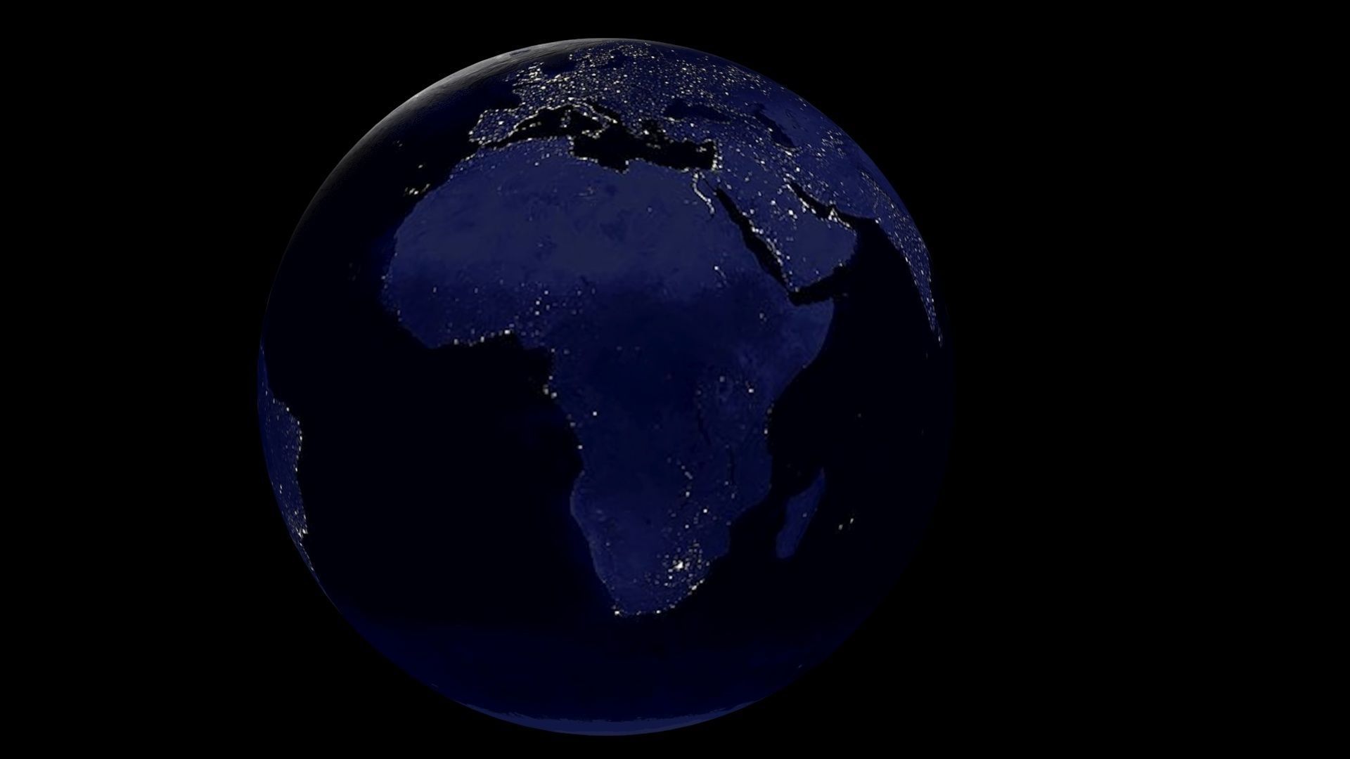 Earth With Day Changing Animation 3D model_28