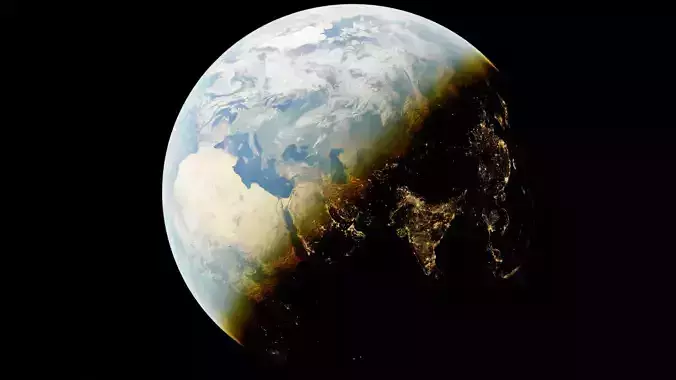 Planet Earth Low-poly 3D model