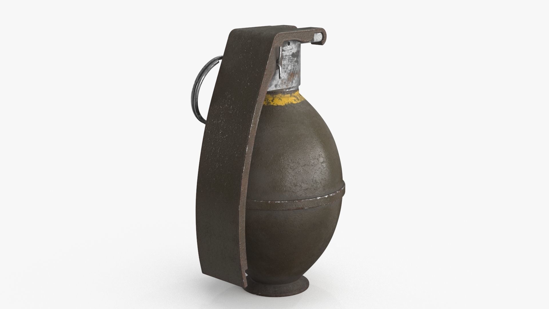 Hand Grenade v3 Low-poly 3D model_6