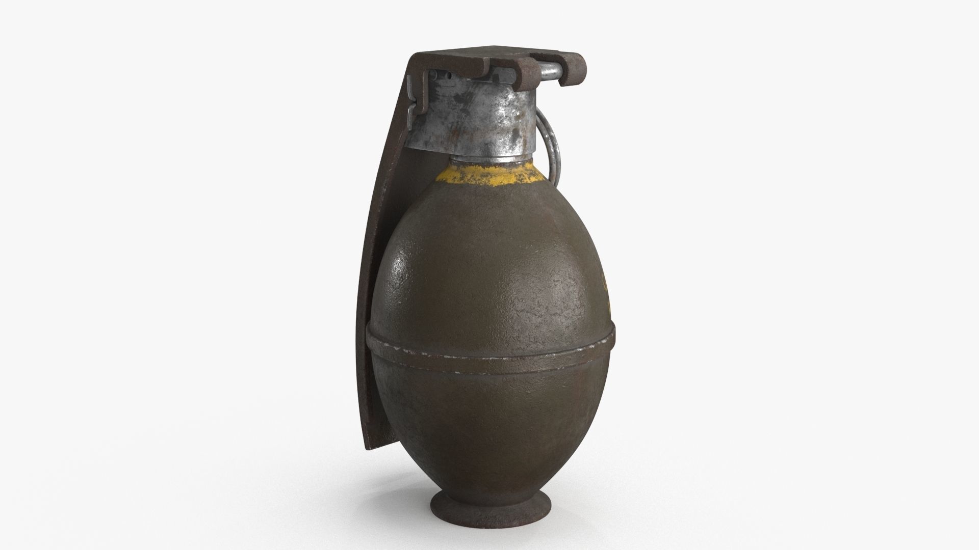 Hand Grenade v3 Low-poly 3D model_8
