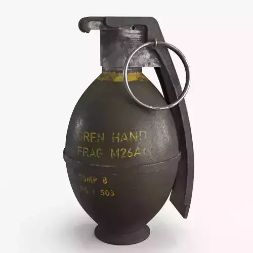 Hand Grenade v3 Low-poly 3D model