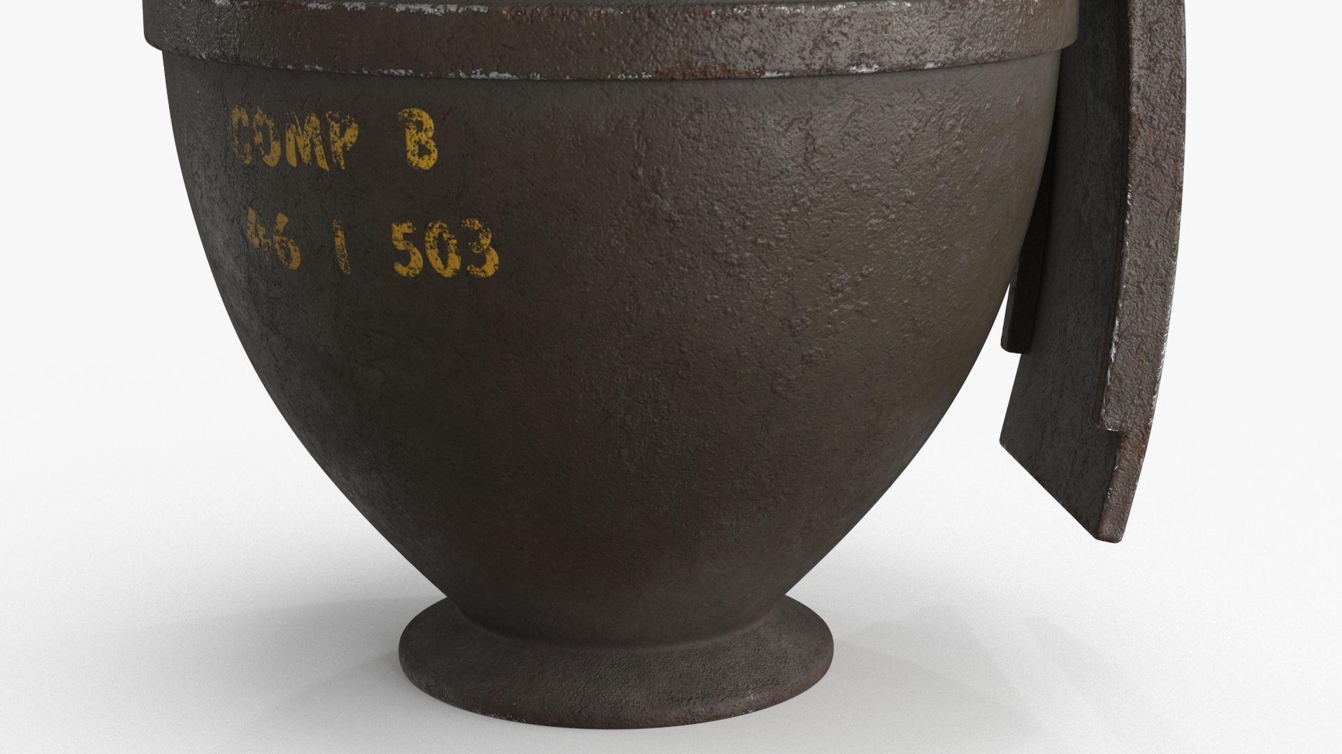 Hand Grenade v3 Low-poly 3D model_14