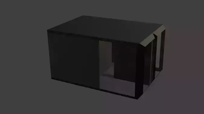 Block pc Free low-poly 3D model