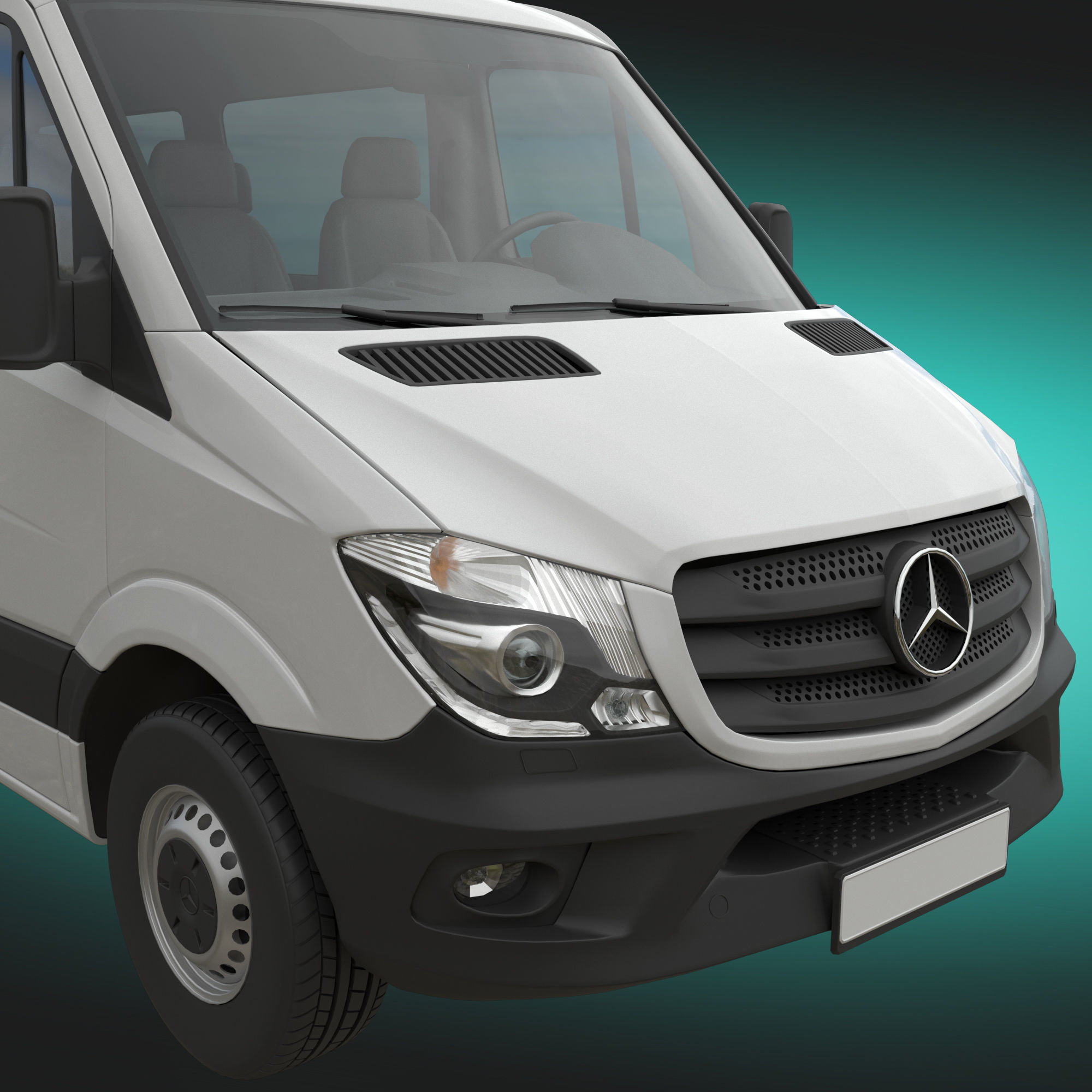 Mercedes-Benz Sprinter 2015 Minibus L2H1 3D model_5