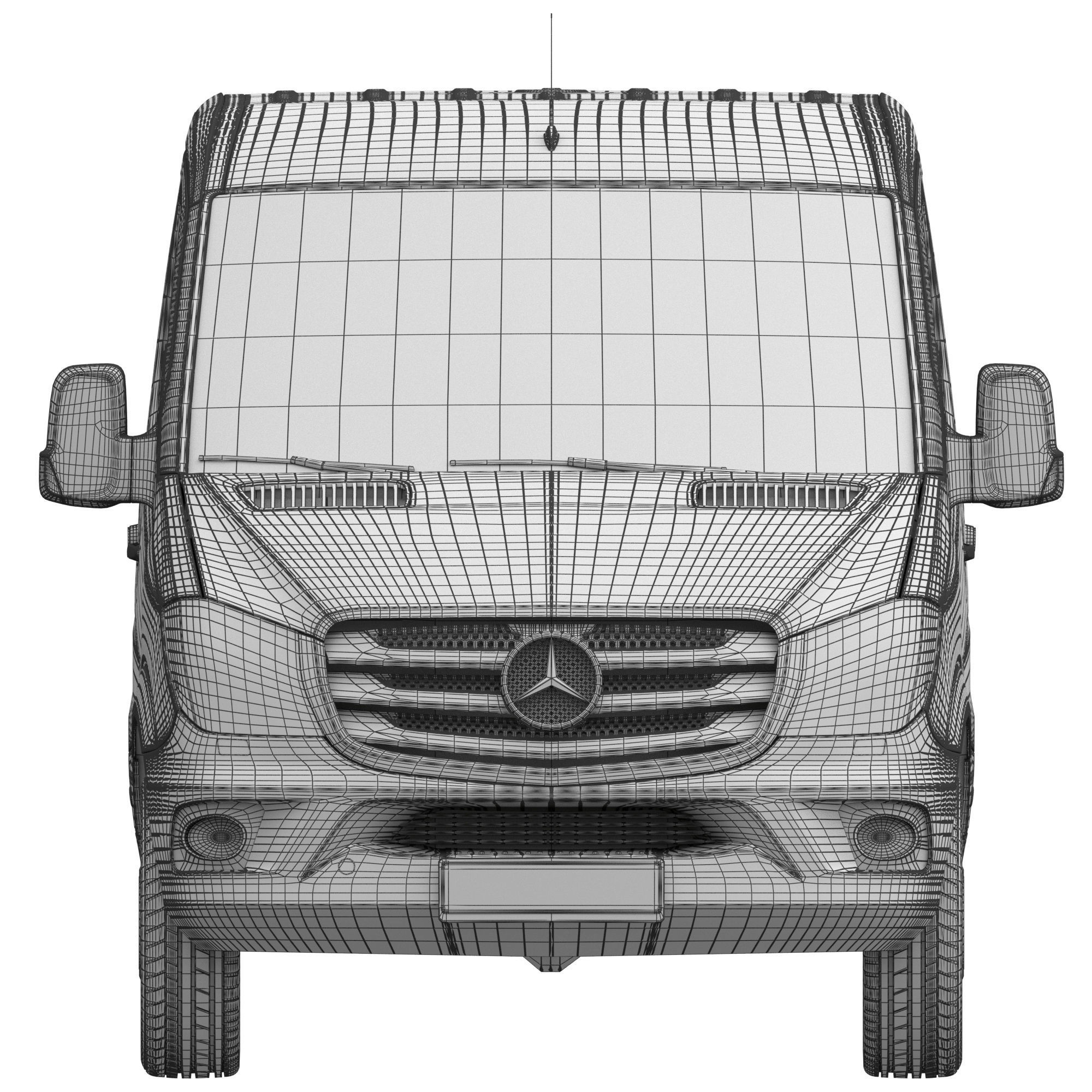 Mercedes-Benz Sprinter 2015 Minibus L2H1 3D model_16