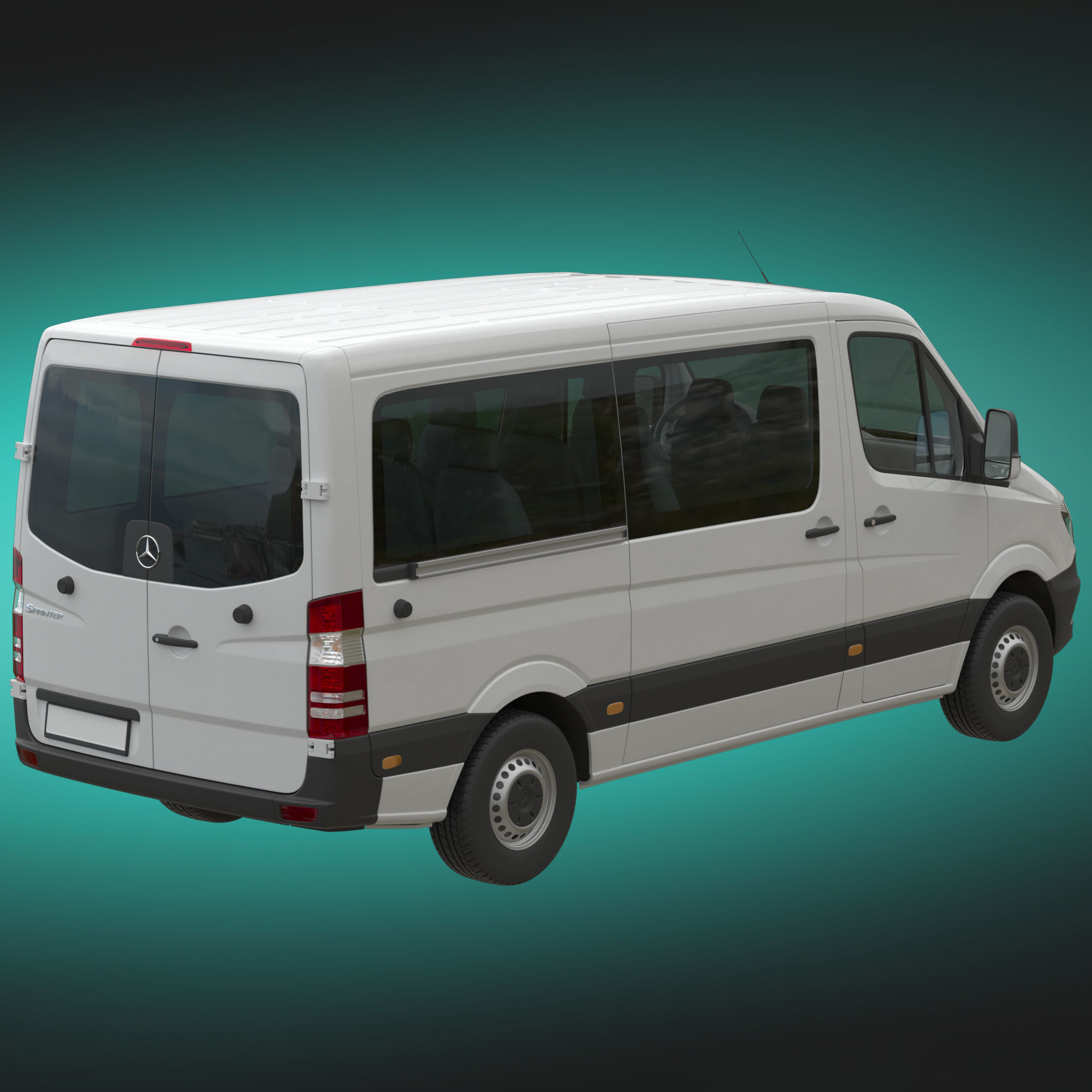 Mercedes-Benz Sprinter 2015 Minibus L2H1 3D model_4