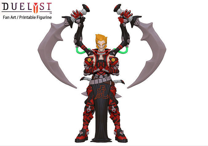 Kaleos Xaan Duelyst Fanart 3D model