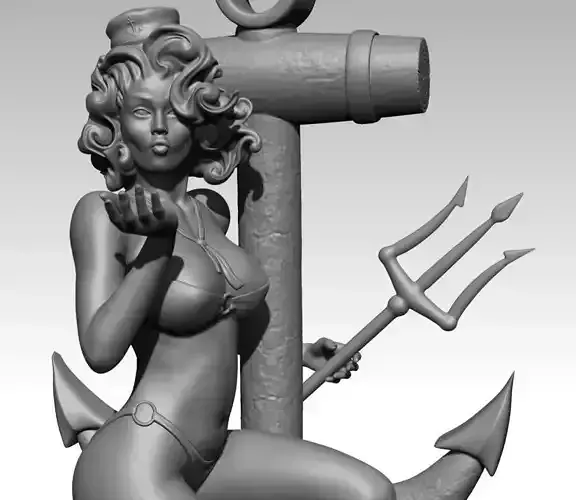 Sexy Sailor Pin-Up 3D print model