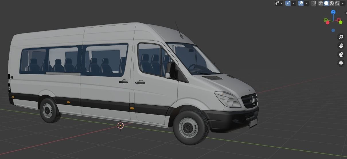 Mercedes-Benz Sprinter Minibus L4H2 3D model_22