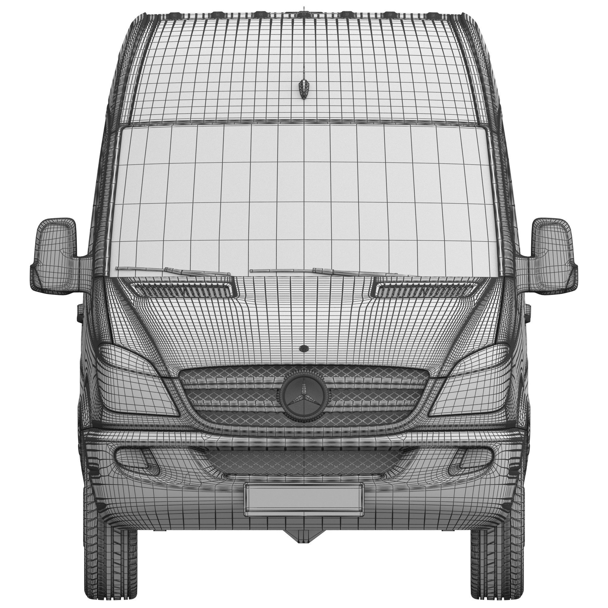 Mercedes-Benz Sprinter Minibus L4H2 3D model_16